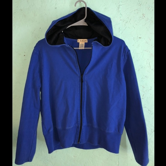 j.khaki Jackets & Blazers - Large blue zip up hoodie